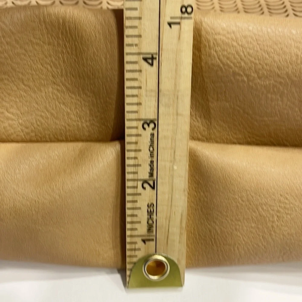 Coco + Carmen Giana Messenger Bag Shoulder Crossbody Tan Vegan‎ Faux Leather